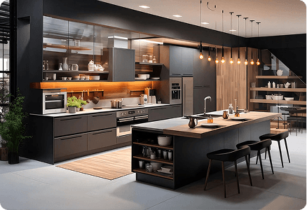 Stainless steel commercial kitchen equipment