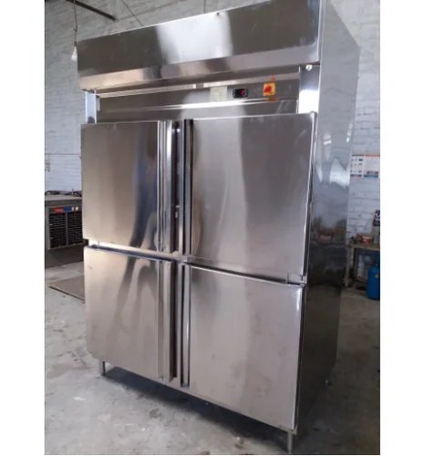 Professional kitchen with organised storage and preparation areas