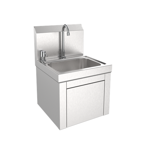 Commercial hand wash sink area