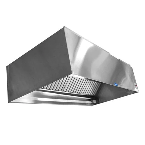Commercial kitchen area planned for cooking and ventilation